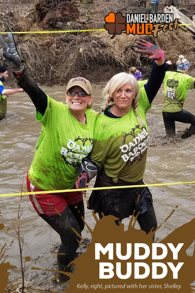 Kelly, right, pictured here with her sister Shelley